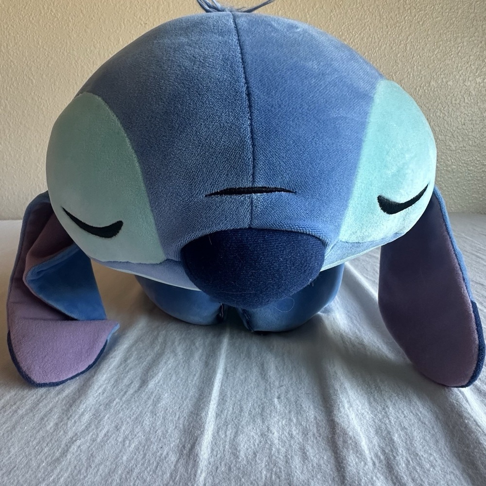 Clean Disney Store Lilo and Stitch Cuddleez Large Plush Pillow Sleeping 25" EUC